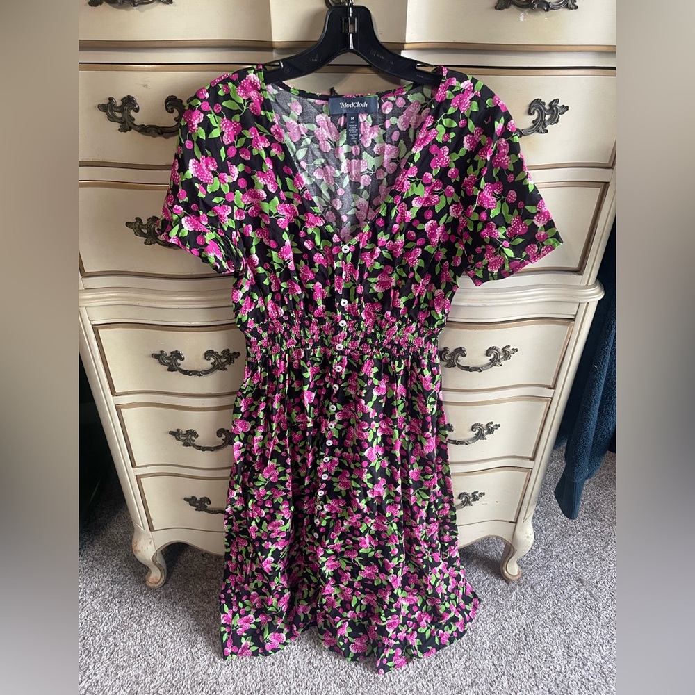 ModCloth Raspberry Maxi Dress